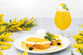 春限定『ミモザフレンチトースト』発売！クリームチーズカスタードとサクサククランブルをのせて