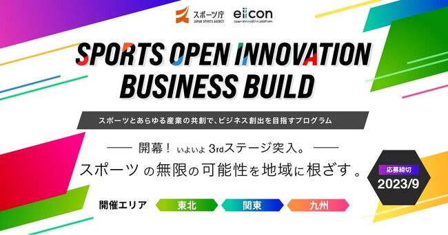 スポーツ庁 × eiicon「SPORTS OPEN INNOVATION BUSINESS BUILD」