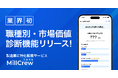 製造業スカウト型転職「MillCrew」が業界初!*1製造業特化型の職種別、市場価値診断ツールをリリース