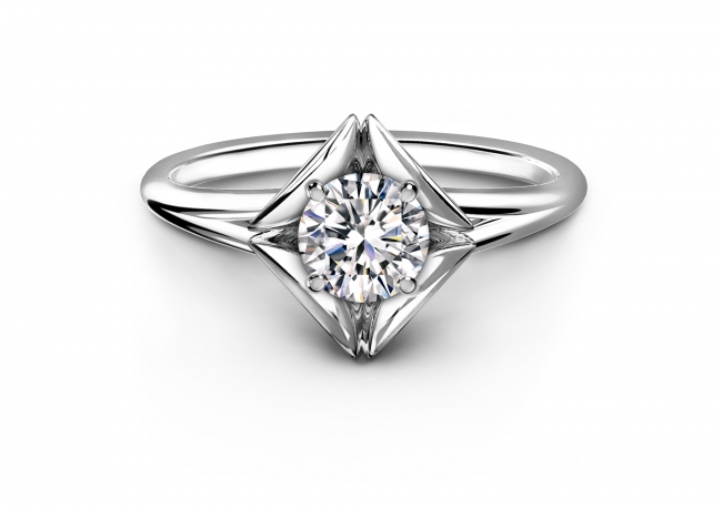 ソリティア プレーン リング