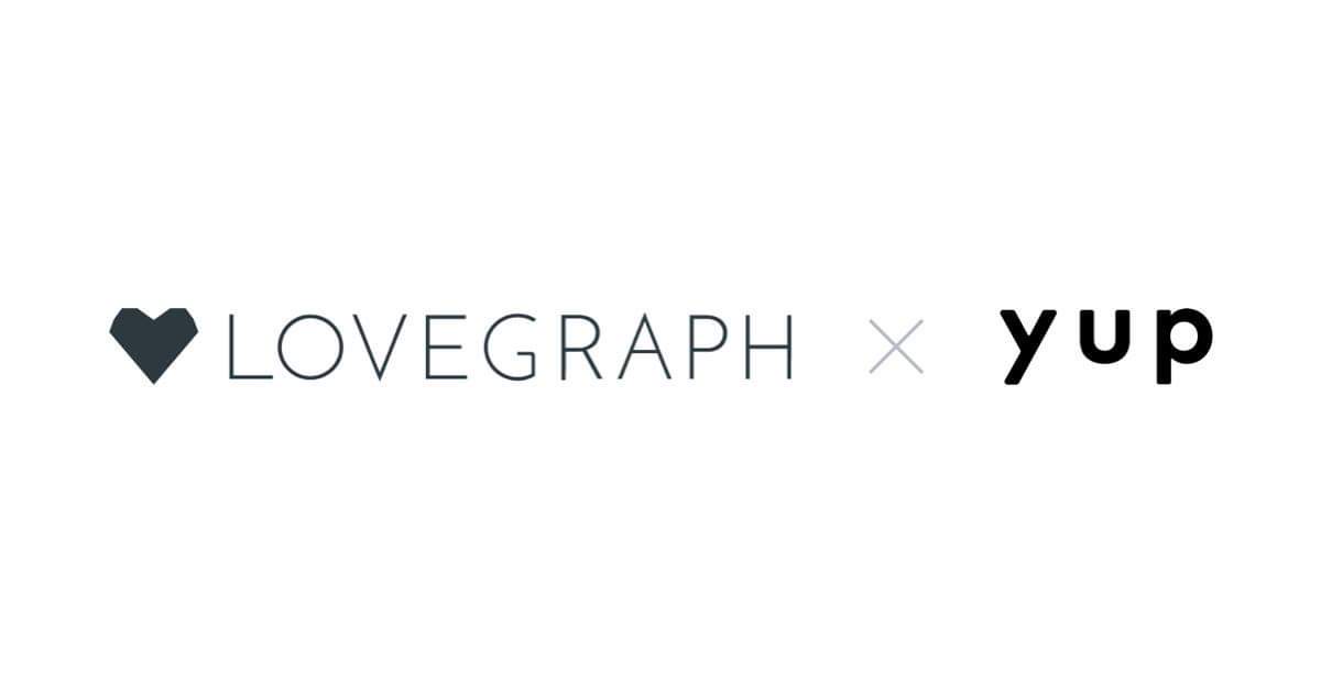 yup（ヤップ）とラブグラフが業務提携　『Lovegraph』に所属されているカメラマンは『先払い』のサービス利用料が割引に