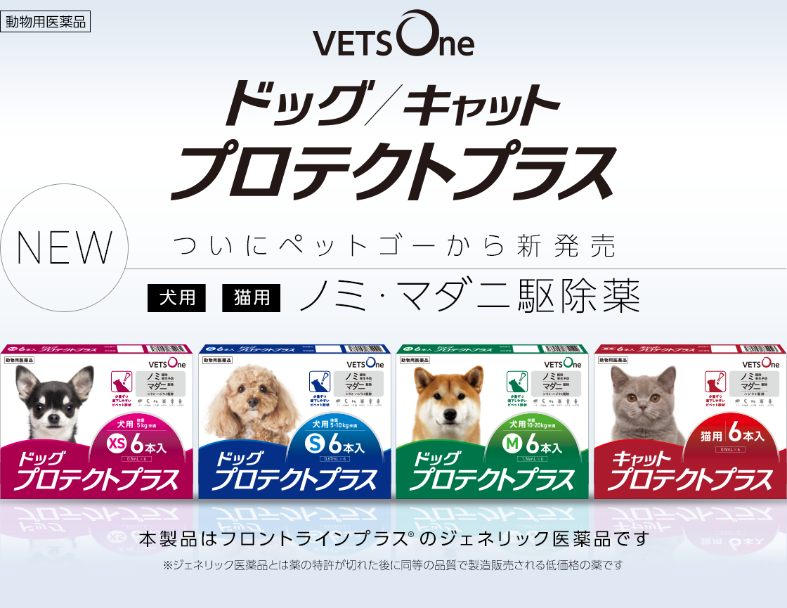 ペットゴーからノミ マダニ駆除薬 動物用医薬品 ベッツワン プロテクトプラス が新発売 ペットゴーのプレスリリース