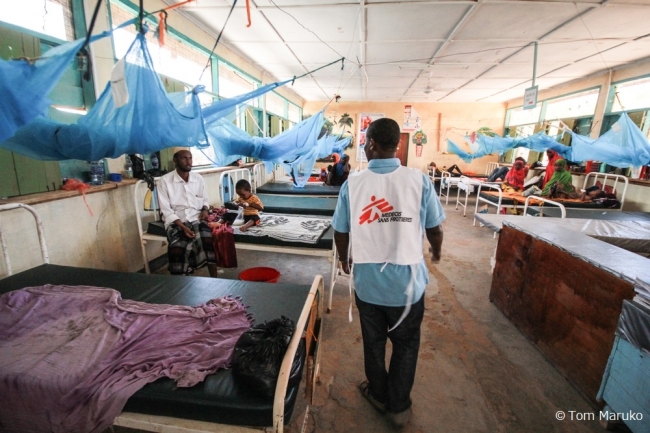 ダガレイ・キャンプでMSFが運営する病院の産科病棟