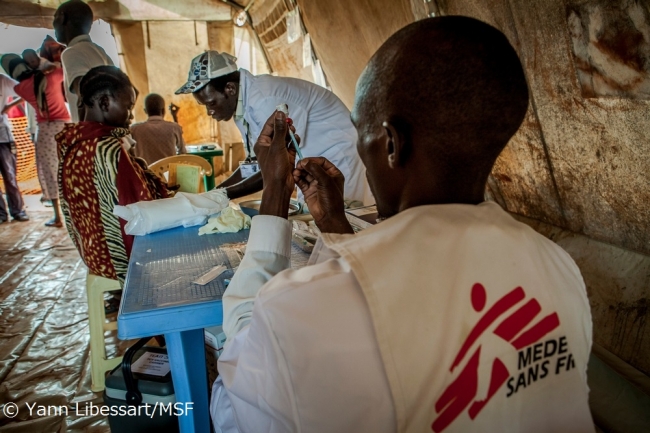 難民キャンプにおけるPCVの予防接種（2013年、南スーダン）