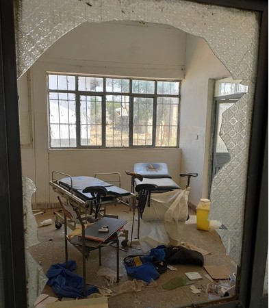 破壊された手術室、ティグレ州北部の病院  ©MSF