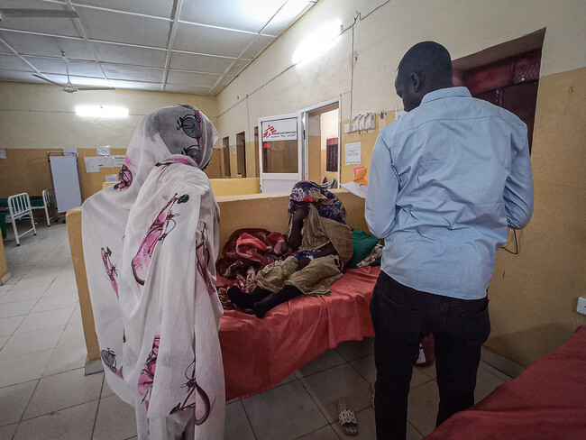 西ダルフール州クライニクの紛争に巻き込まれた地域でMSFは保健省の病院を支援している＝2023年2月1日 (C) MSF
