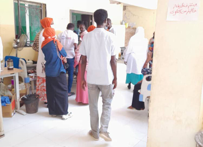 スーダン、北ダルフール州にあるエル・ファシール南病院内の様子＝2023年4月26日 (C) MSF