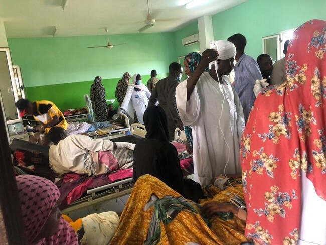 スーダン、北ダルフール州にある、エル・ファシール南病院内の様子＝2023年4月19日 (C) MSF／Ali Shukur
