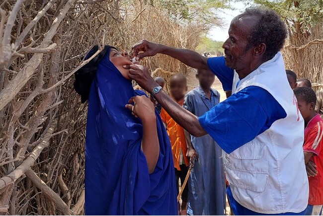 ダガレイ難民キャンプでのコレラ予防接種キャンペーン＝2023年2月22日 (C) MSF