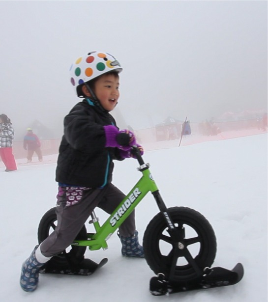 ストライダー付き！！ スキーアタッチメント - 自転車本体