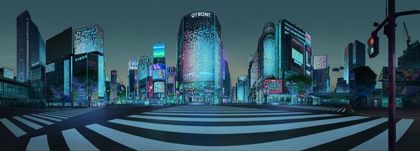 渋谷スクランブル交差点で上映中のショートアニメ トキノ交差 クラウドファンディング達成による原画展が明日12日より開催 株式会社シブヤテレビジョンのプレスリリース