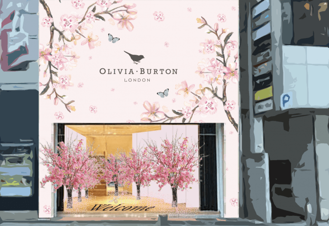 ロンドン発 オリビア バートン の世界が東京 渋谷の街に5日間の限定出現 桜をあしらった最新作 Pretty Blossom も全国発売をスタート 株式会社シブヤテレビジョンのプレスリリース