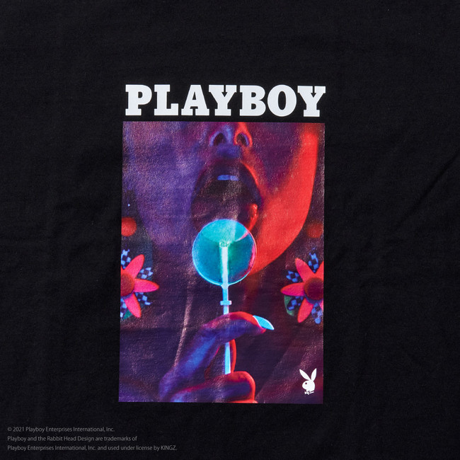 Playboy x KINGZ コラボレーションフォトTシャツ プリント面