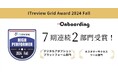 UI/UX改善SaaSのOnboarding、「ITreview Grid Award2024 Fall」の2部門で「High Performer」を受賞