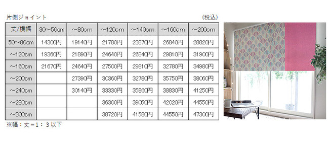 片側ジョイントの価格表