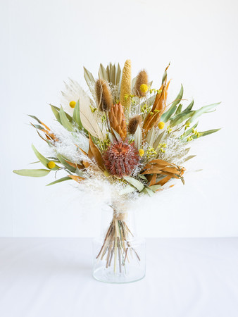 花瓶アレンジ イエロー Large