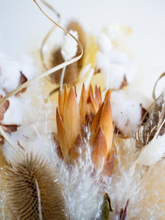 花瓶アレンジ ベージュ Large ズーム