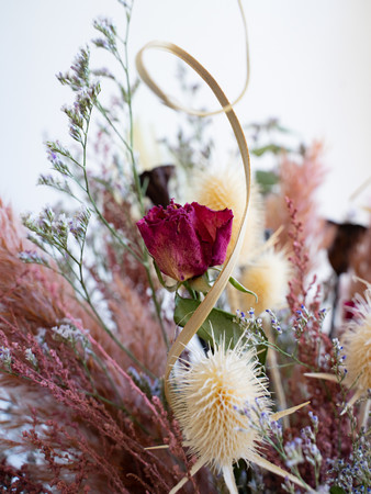 花瓶アレンジ ピンク Large ズーム