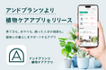 観葉植物のオンラインストア「アンドプランツ」、植物を迎えたあとの"育てる日々"を支える公式アプリを提供開始