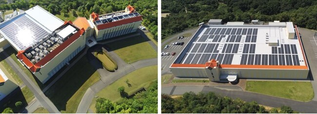 徳島板野工場に設置した太陽光発電設備