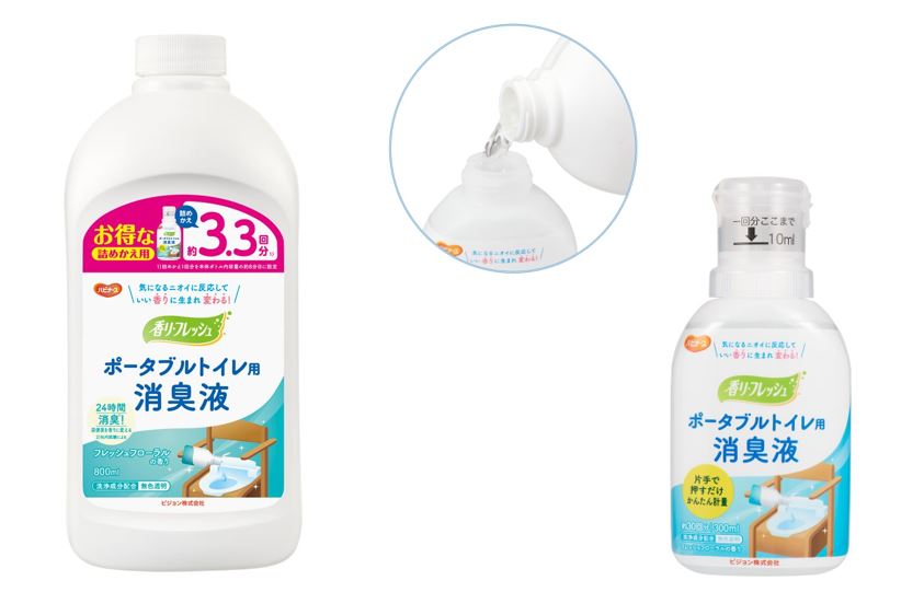 ポータブルトイレ用消臭液 詰めかえ用 800ml」新発売｜ピジョン株式