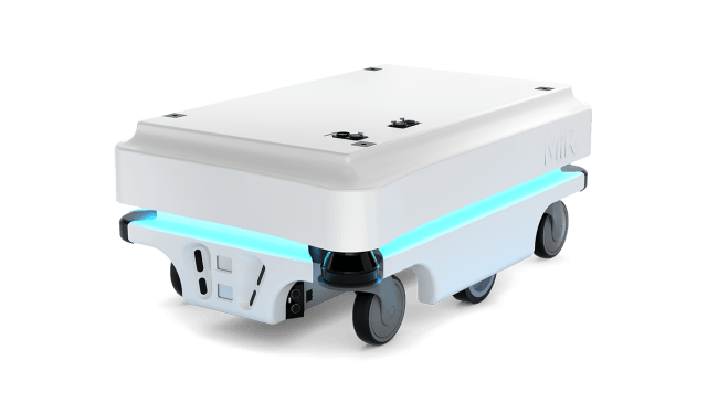 最大100kgまで積載可能な人協調型自律移動ロボット MiR100