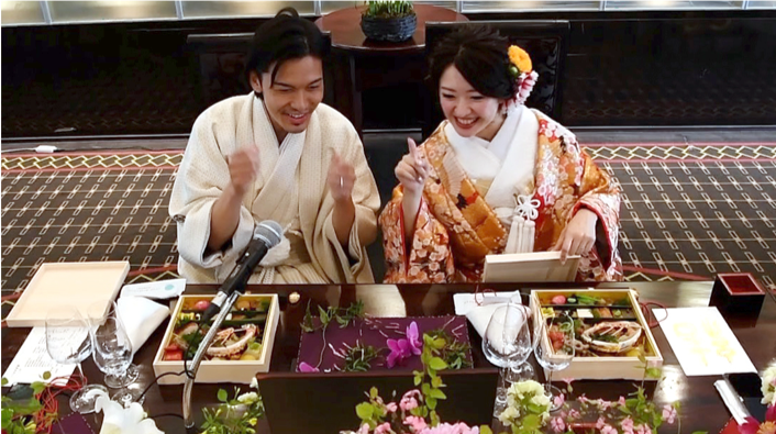 原宿東郷記念館のオンライン結婚式は 画面越しのゲストに 披露宴のお料理 をお届け リアルタイムでお料理のおもてなしが可能 東郷 ハレの日御膳 提供開始 株式会社東日のプレスリリース