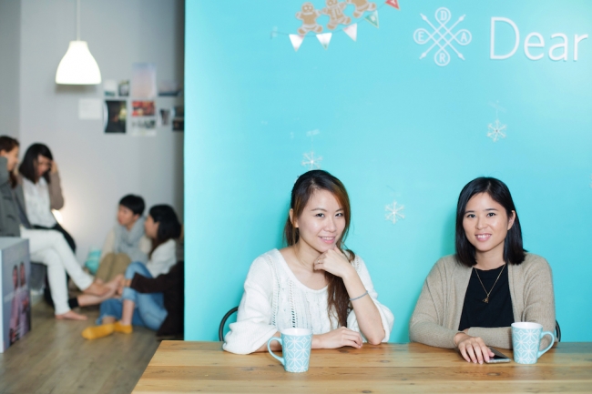 共同創業者の Minchelle Wen（写真左）と Rae Lin （写真右）