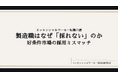 「製造職はなぜ『採れない』のか」——エッセンシャルワーカー採用研究所、第2弾レポートを発行