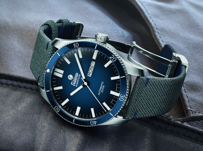 アザーブランド other brand TUTIMA グランドフリーガー 6105-03 SS/革ベルト 自動巻き メンズ 腕時計