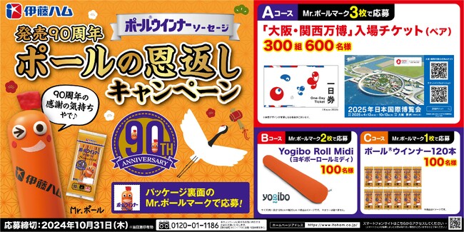 ポール(R)ウインナー発売90周年　「ポールの恩返しキャンペーン」