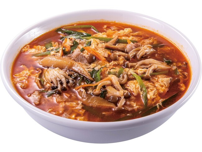 「酸辣きのこ湯麺」 期間限定で登場!! 「酸辣きのこ湯麺」 期間限定で登場!!