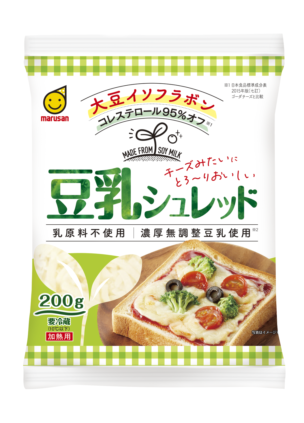 <乳原料不使用!豆乳でつくったチーズタイプ食品>「豆乳シュレッド 200g」、「豆乳スライス 7枚入り」デザインリニューアル|マルサンアイ ...