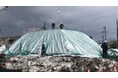 屋外雪貯蔵用多層膜シートで南魚沼市役所の排雪活用検証に協力