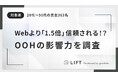 OOH広告接触者の約7割が行動を経験──「OOH広告の信頼度と購買意欲への影響」に関するアンケート結果を公開