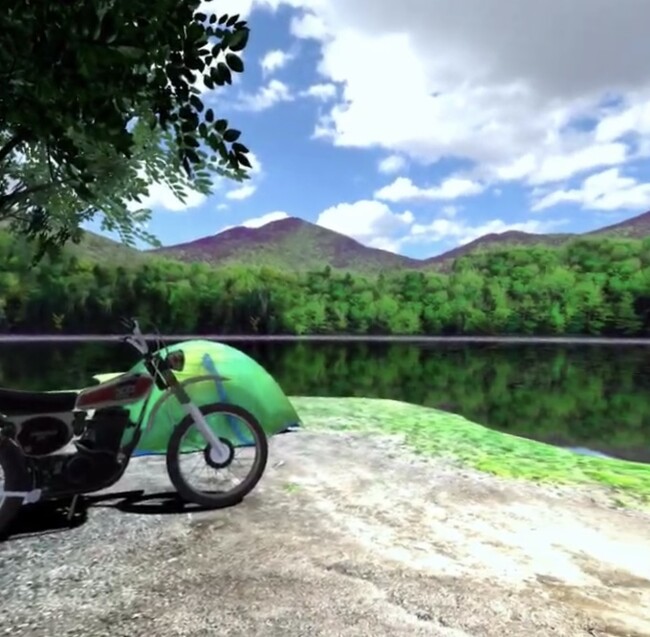 臨場感たっぷりのVR画像でキャンプ体験がスタート