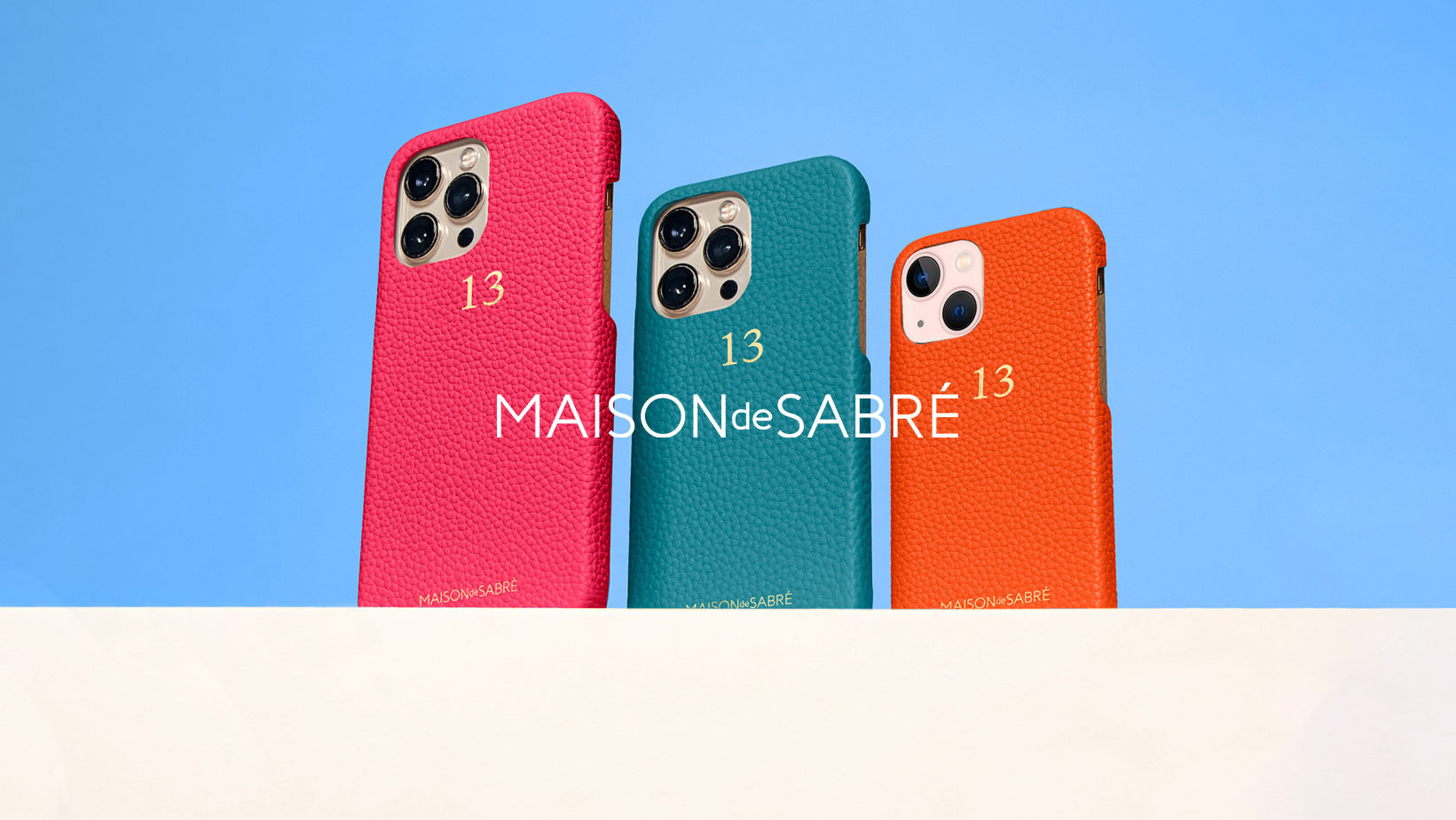 最新端末iPhone 13全シリーズに対応のスマホケースが『MAISON de SABRÉ