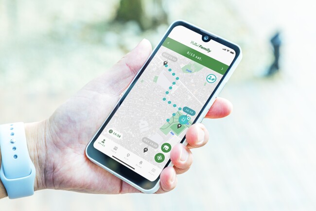子どもの居場所や移動経路をスマホで確認