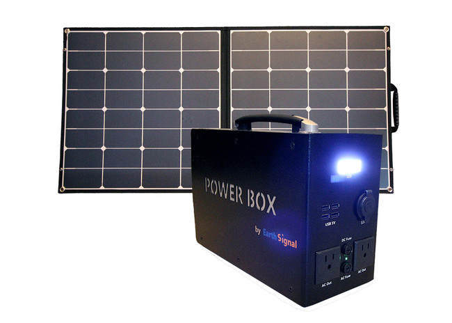 ポータブルソーラー蓄電池「POWER BOX」本体・パネル
