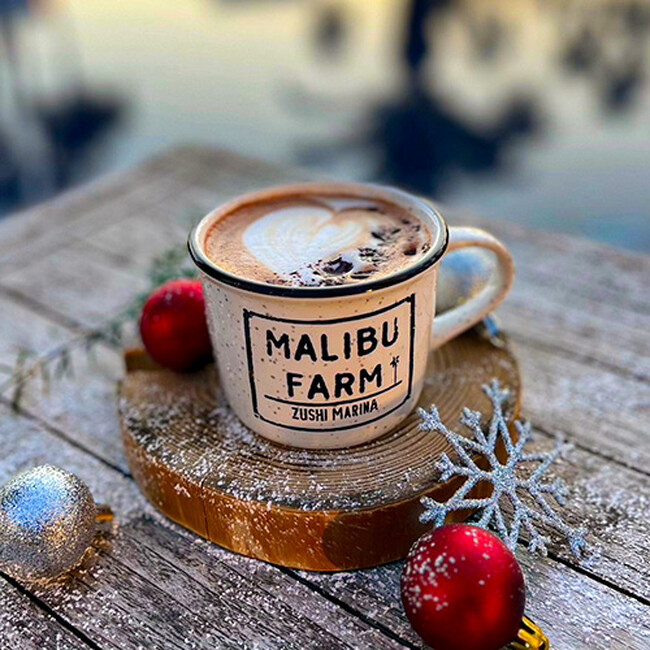 マリブファーム限定ドリンク 「チョコ・ラテ」1,000円(税込) マリブファーム限定ドリンク 「チョコ・ラテ」1,000円(税込)