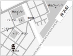 「杉玉　横浜西口」地図画像