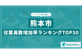 【2025年最新版】熊本市:従業員数増加率ランキングTOP30/SalesNow DBレポート