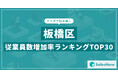 【2025年最新版】板橋区:従業員数増加率ランキングTOP30/SalesNow DBレポート