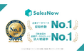 SalesNow(セールスナウ)、「企業データベース収録件数 No.1」「法人網羅率 No.1」を獲得