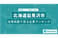 【北海道岩見沢市】従業員数ランキングを公開!/SalesNow DBレポート