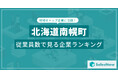 【北海道南幌町】従業員数ランキングを公開!/SalesNow DBレポート