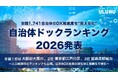 うるる、全国1,741自治体のDX推進度を”見える化”「自治体ドックランキング2026」を発表全国1位 大阪府大阪市、2位 東京都江戸川区、3位 宮崎県都城市がランクイン