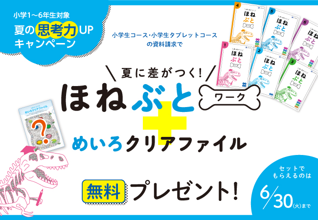 ｚ会の通信教育 小学1 6年生 資料請求で 思考力upセット を無料プレゼント 増進会ホールディングス ｚ会グループ のプレスリリース