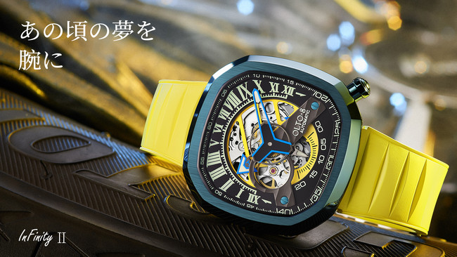 斬新でとにかくカッコイイ メカニックなデザインで魅せるメーター付き自動巻き腕時計 Infinity Ii Makuakeで好評販売中 株式会社level1のプレスリリース