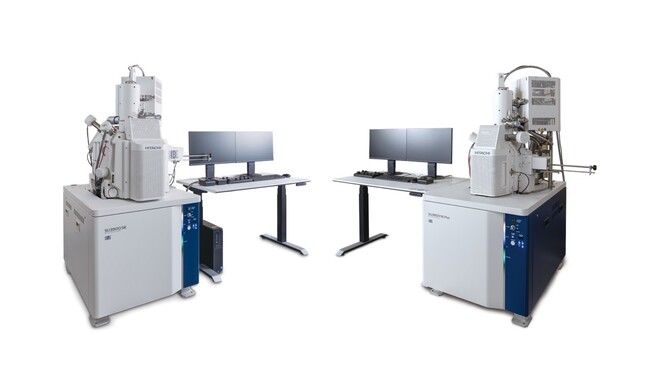 高分解能ショットキー走査電子顕微鏡「SU3900SE」(左)、「SU3800SE」(右)
